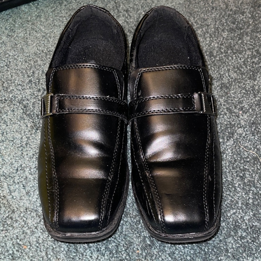 Smart Fit Men's Shiny Black Slip-On Loafers